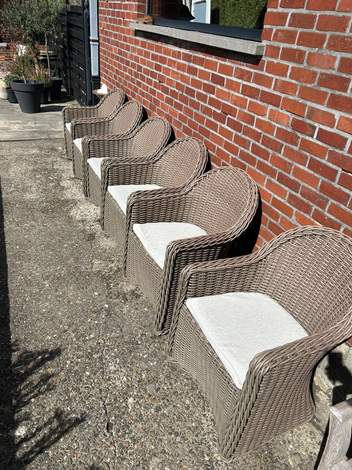 Zo goed als nieuwe Bristol Tuinstoelsen met kussentje, Ophalen, Zo goed als nieuw