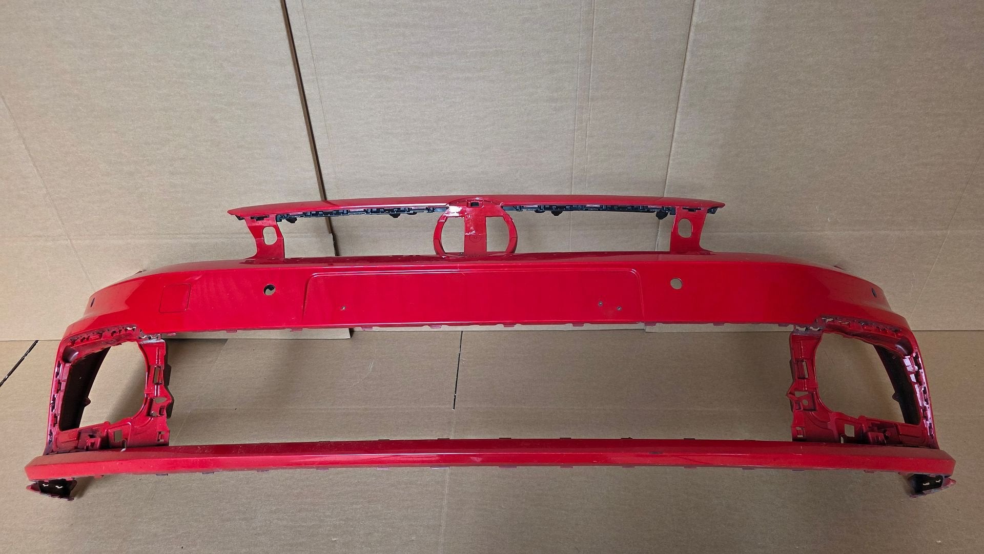 Voorbumper VW Polo 2G AW R-line / GTI 4xPDC bj.2018-2022, Gebruikt, -, Ophalen of Verzenden, Bumper