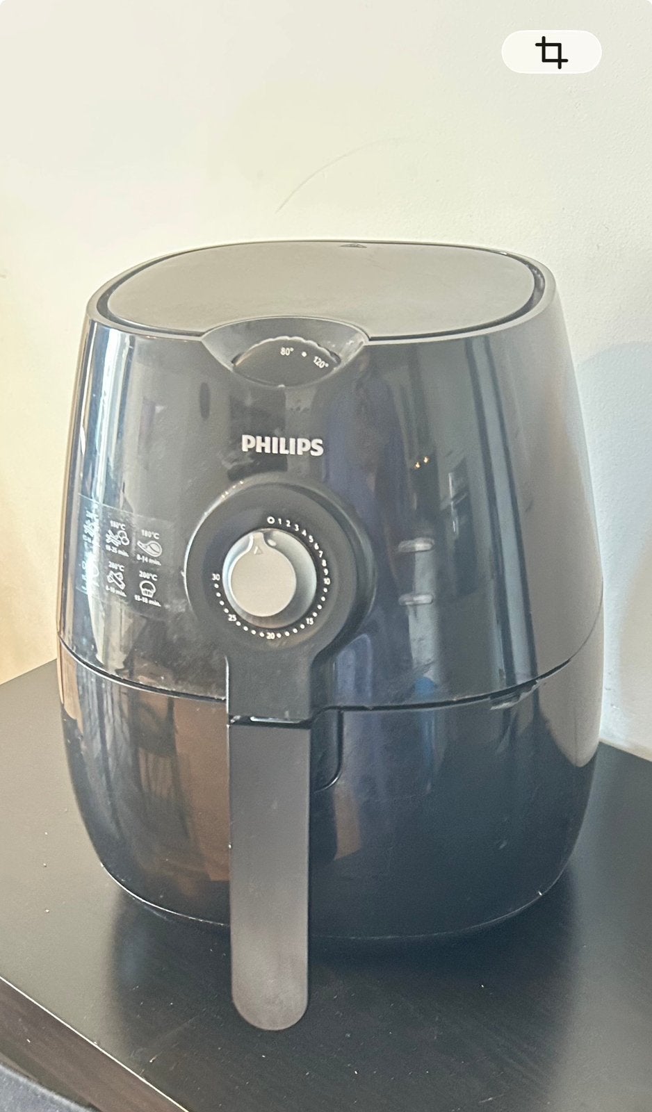 Philips air fryer, Ophalen, Gebruikt