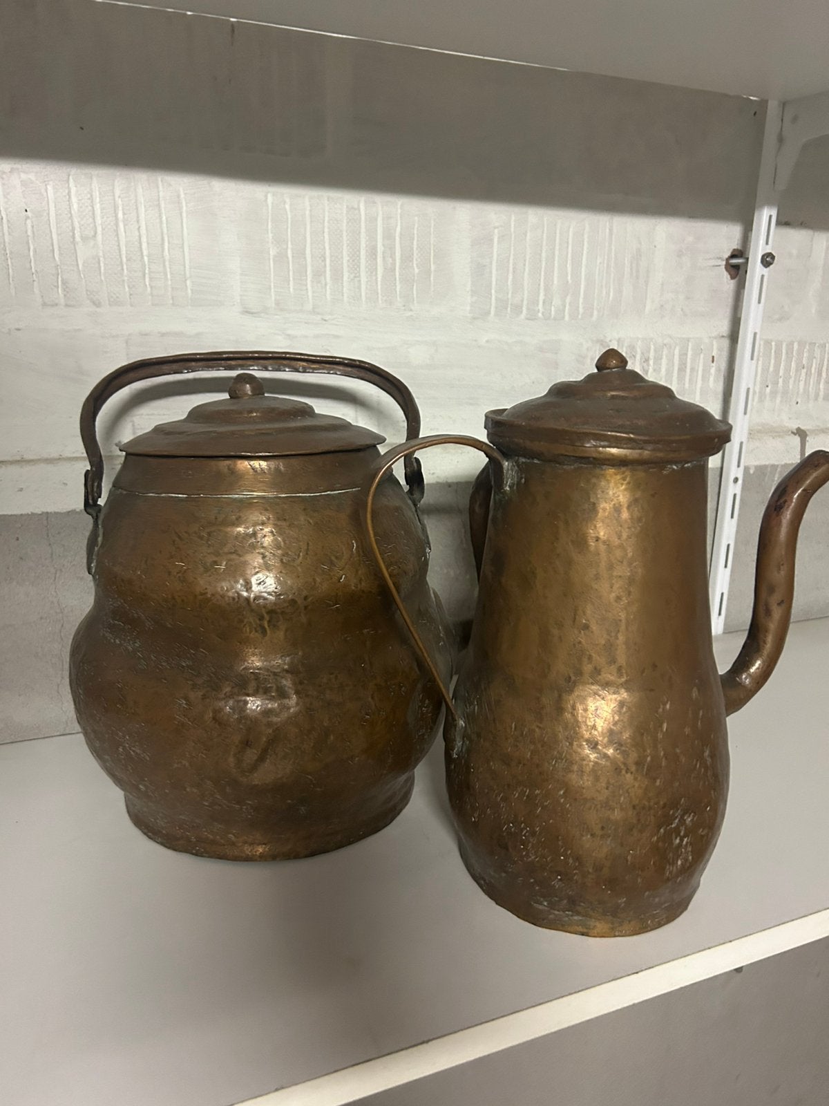 Koperen potten, Antiquités & Art, Antiquités | Bronze & Cuivre, Enlèvement