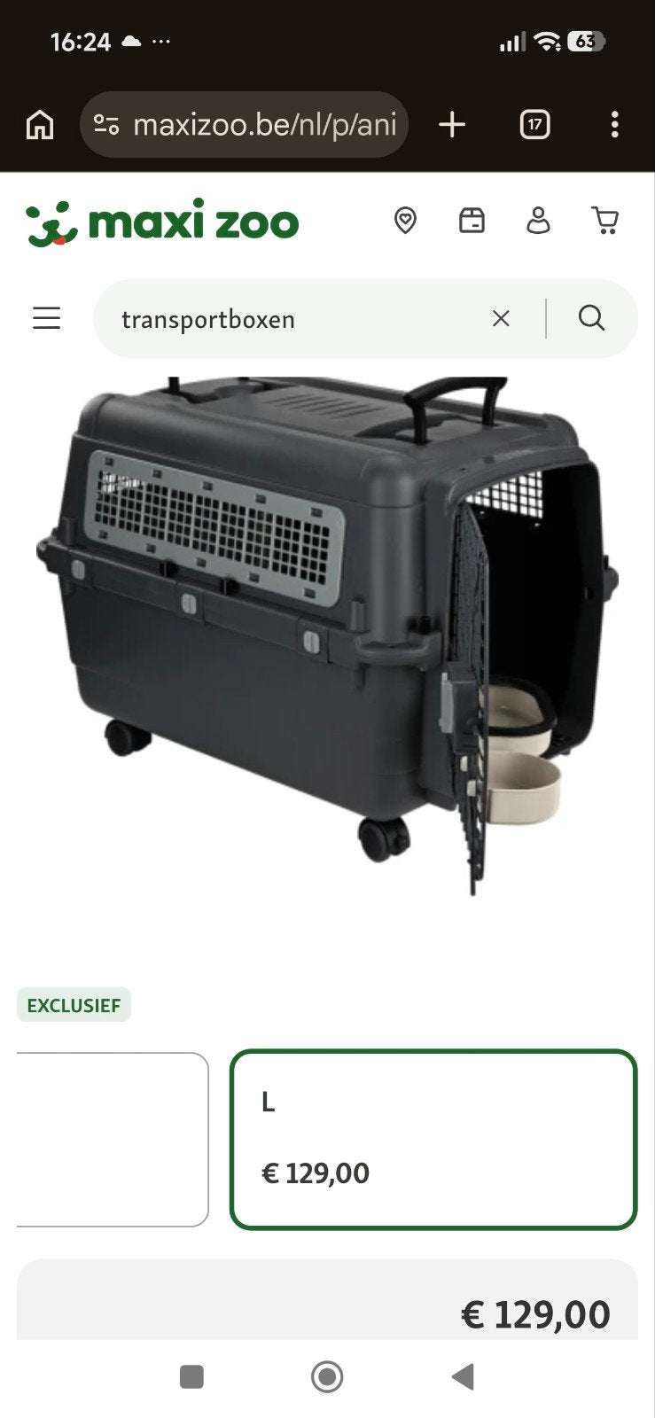 Transportbench L, Dieren en Toebehoren, Ophalen