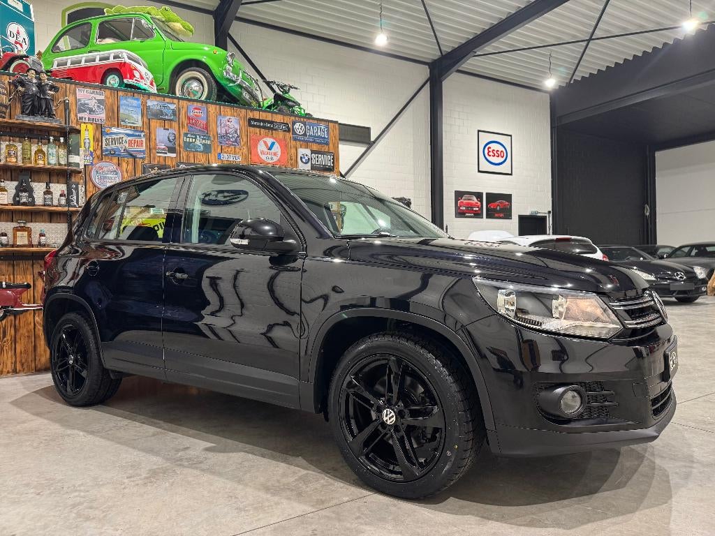 volkswagen tiguan 1.4 benzine - topstaat - garantie -, Auto's, Euro 5, Stof, Zwart, 4 cilinders
