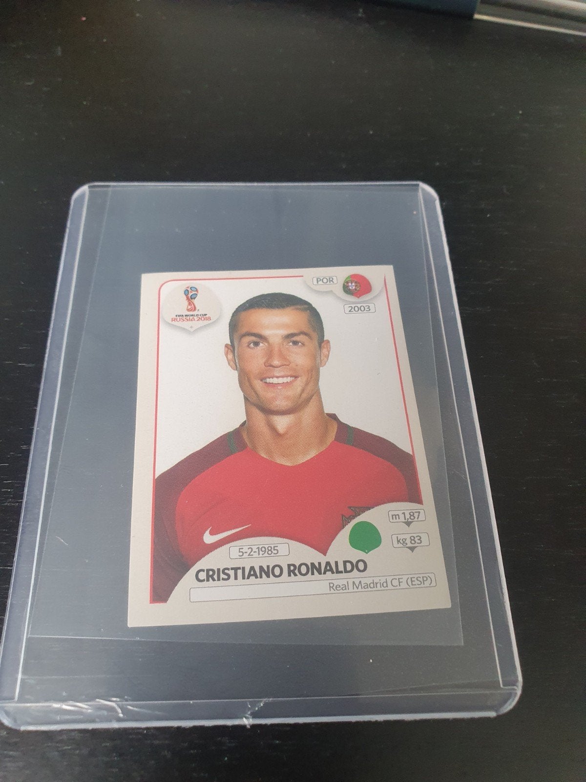 Christiano Ronaldo WK 2018 Panini pink back # 118, Ophalen of Verzenden