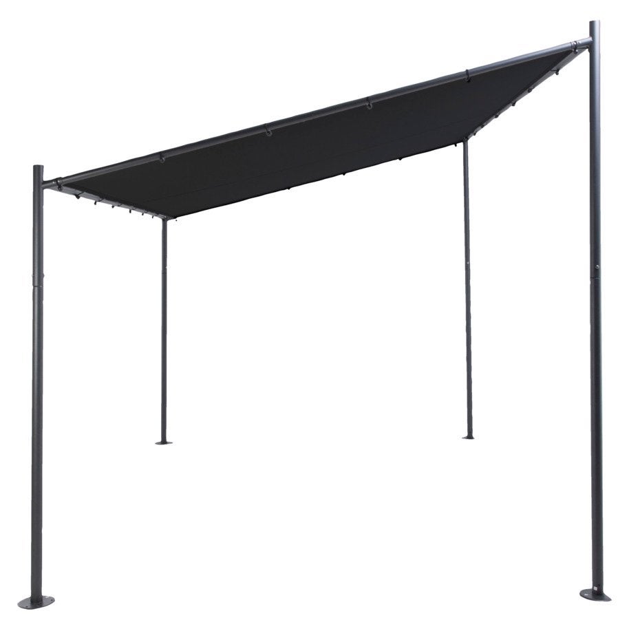 Terrasoverkapping Festa Wall - 2,85 x 3 m - Zwart, Ophalen, Nieuw