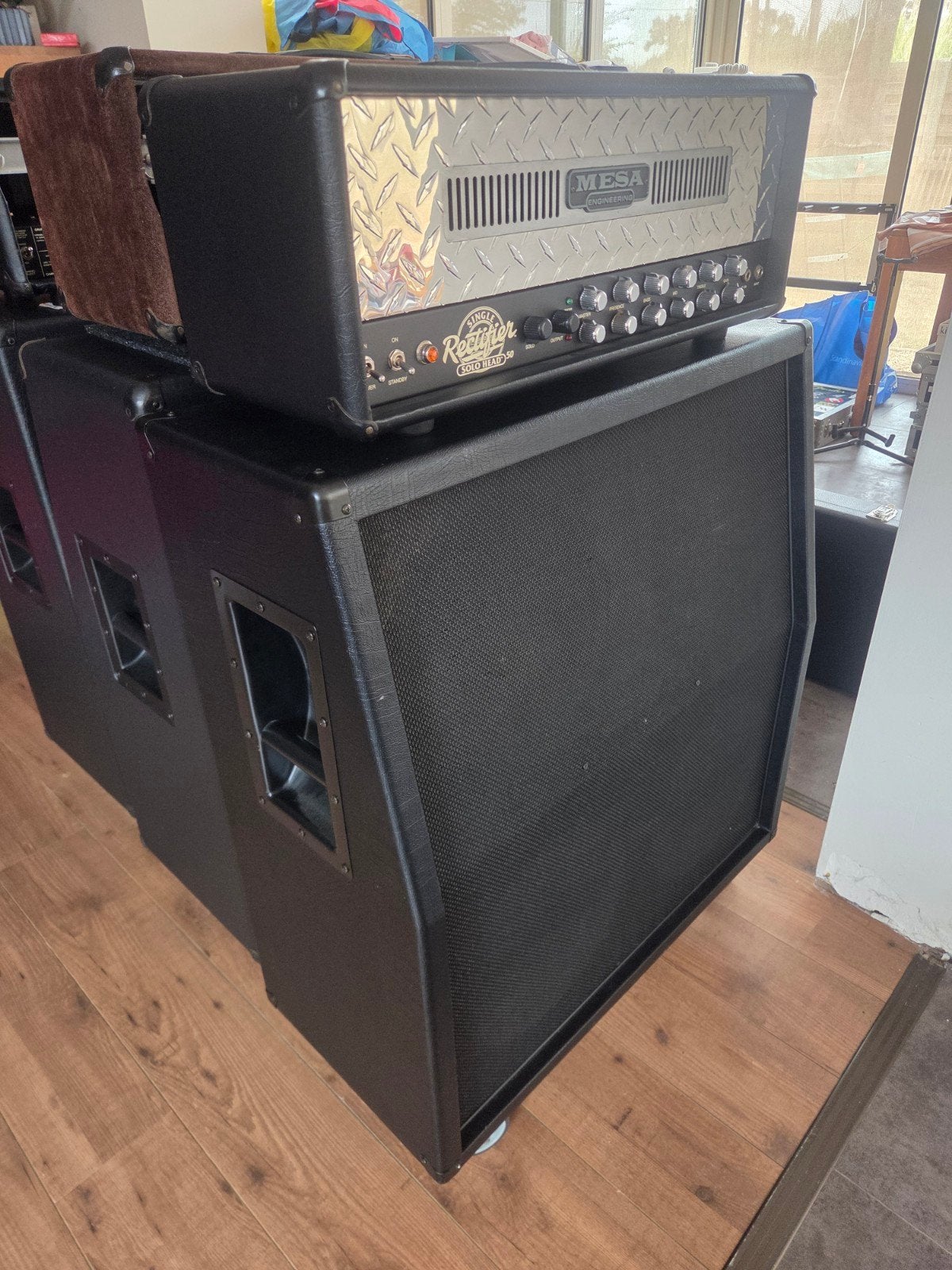 Mesa boogie single rectifier serie I evt met 4x12 v30, Enlèvement, Comme neuf, Guitare, 50 à 100 watts
