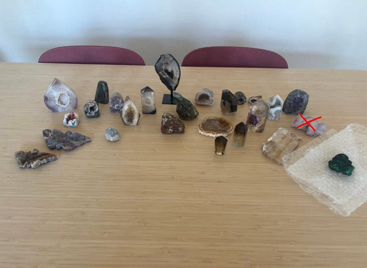 Ensemble de pierres précieuses 26 pièces, Enlèvement