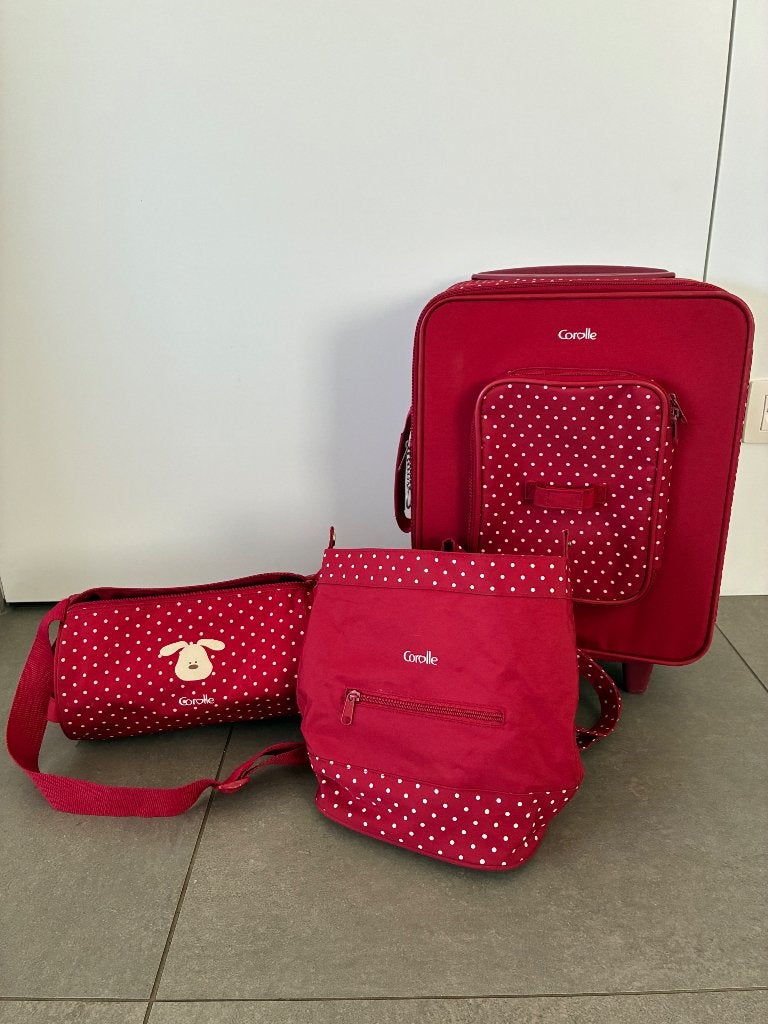 Corolle valies set, Kinderen en Baby's, Speelgoed | Poppen, Ophalen, Zo goed als nieuw, Babypop