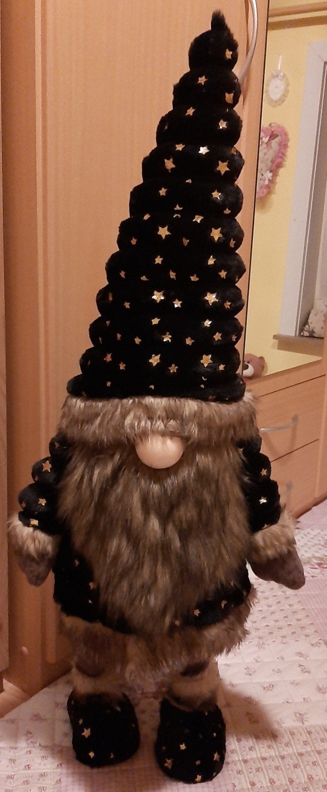 Grand gnome décoratif, Ophalen, Zo goed als nieuw, Goud