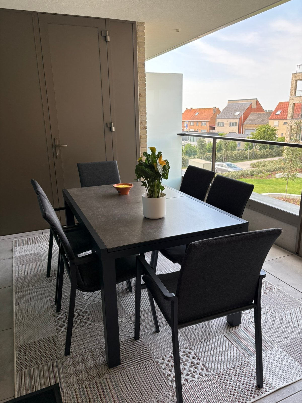 Tuinset voor 8 personen. Tafel uittrekbaar, Jardin & Terrasse, Ensembles de jardin, Enlèvement, Comme neuf, Salons de jardin