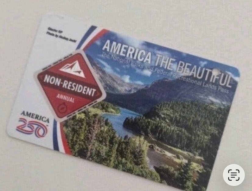 America nationale parken, Tickets & Billets, Ticket ou Carte d'accès