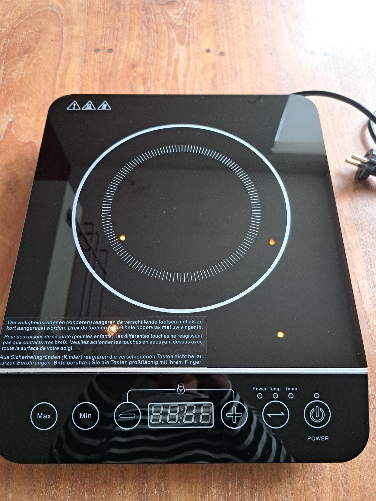 Inductiekookplaat 2000w, Electroménager, Tables de cuisson, Enlèvement ou Envoi