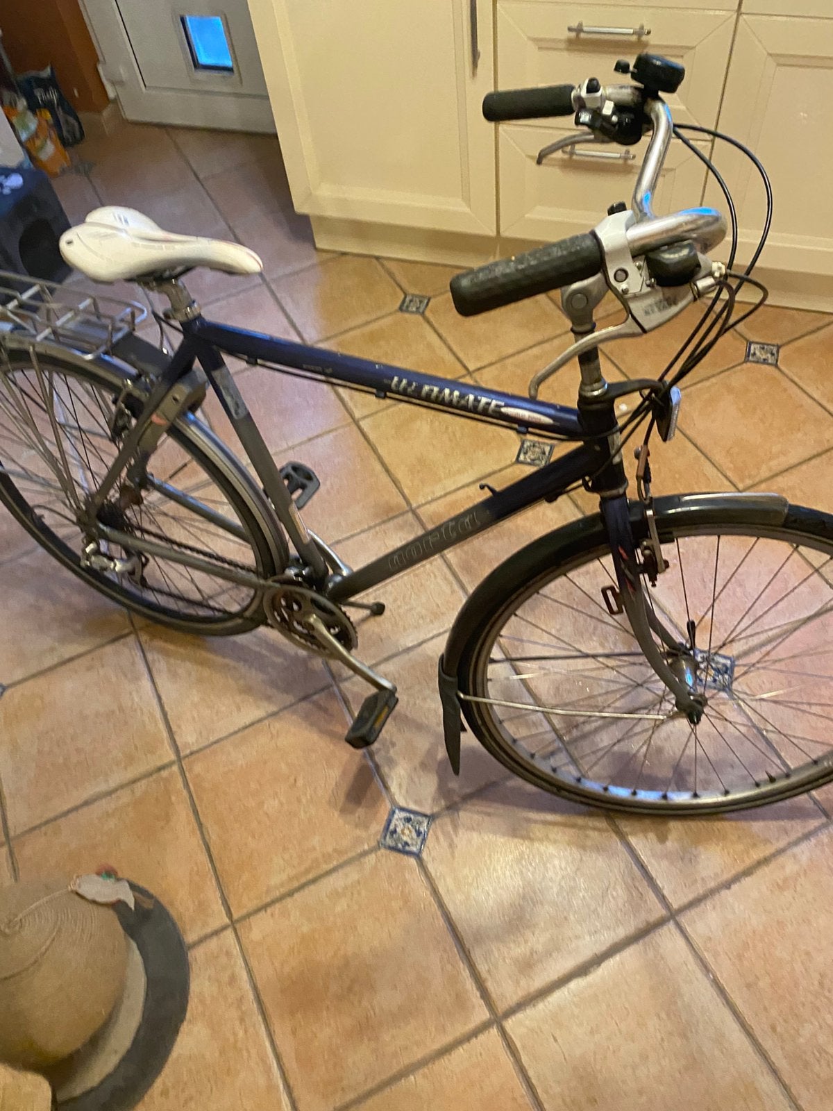 Zwarte herenfiets Ulamate, Ophalen, Zo goed als nieuw