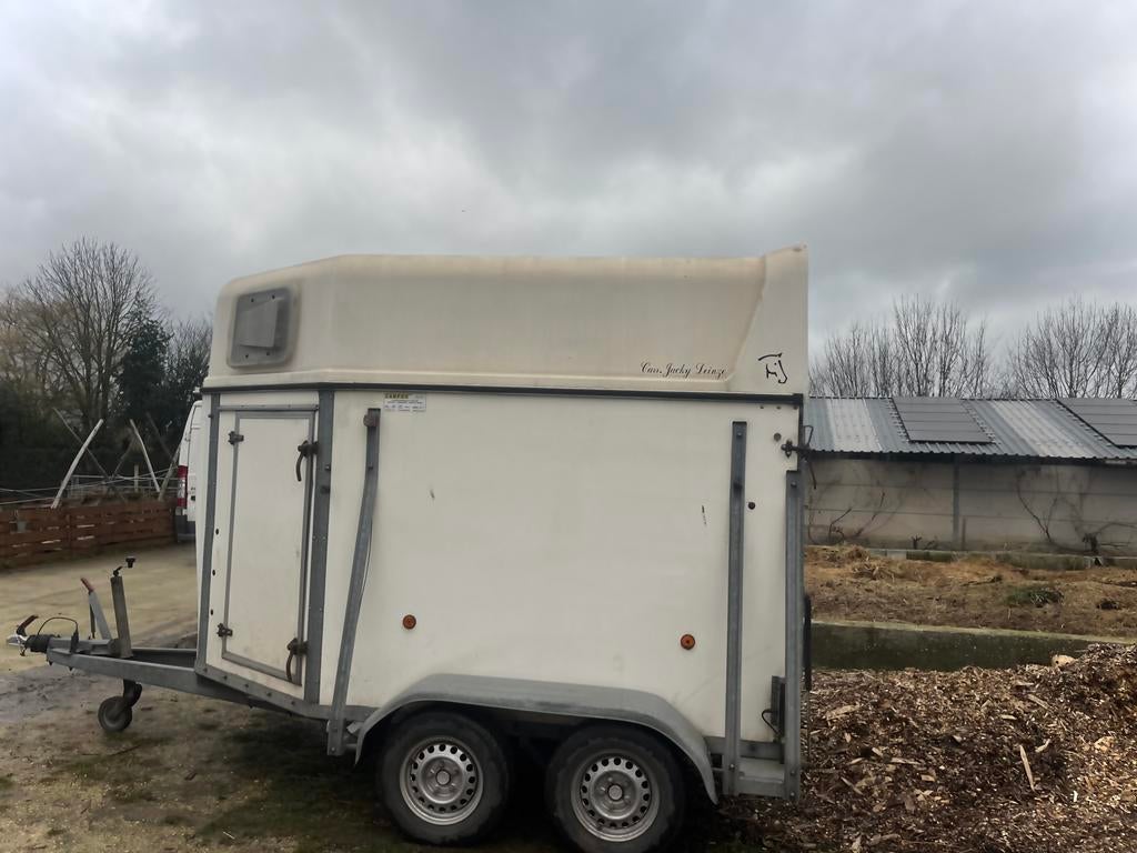2 paards trailer te huur, Ophalen, Gebruikt, 2-paards trailer