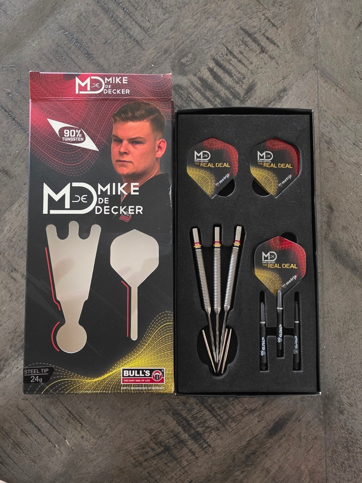 Bull's mike de decker 24gram, Sport en Fitness, Darts, Ophalen of Verzenden