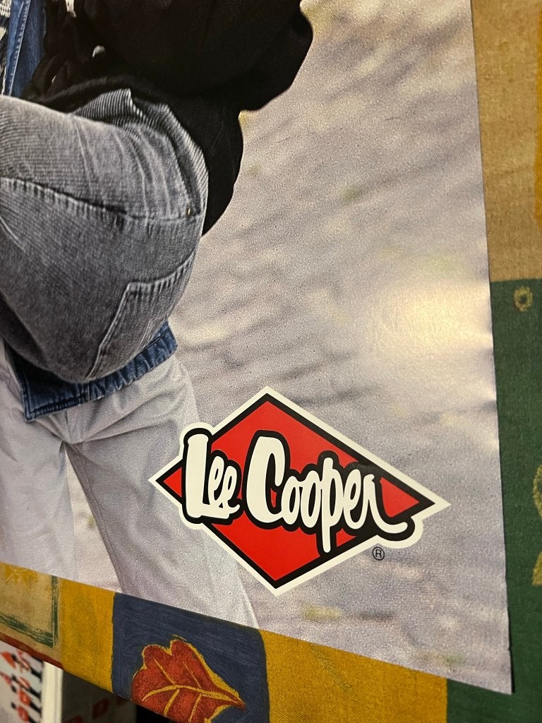 Vintage poster, commercial Lee Cooper, Rechthoekig Staand, Deurposter of groter, Ophalen of Verzenden, Zo goed als nieuw