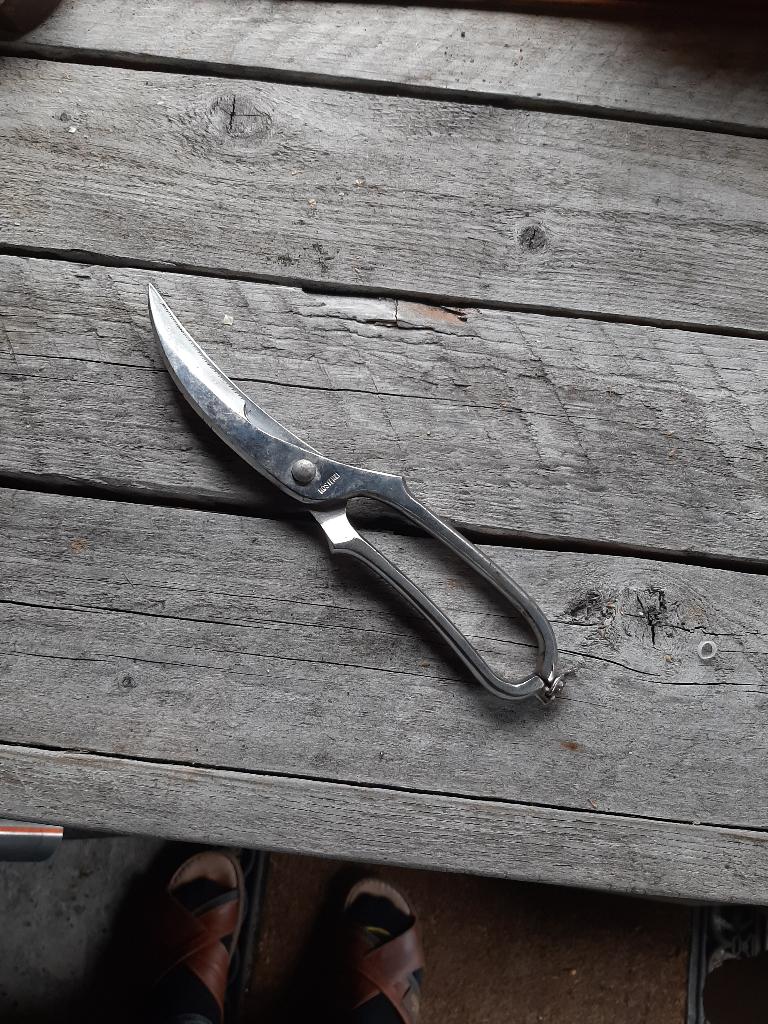 Gevogelteschaar, Ophalen of Verzenden, Gebruikt, Inox of Chroom, Los bestek
