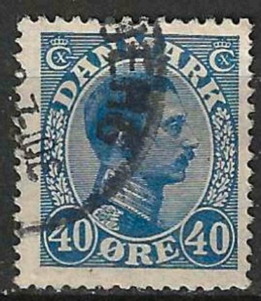 Danemark 1921/1930 - Yvert 143 - Roi Christian X (ST), Timbres & Monnaies, Timbres | Europe | Scandinavie, Envoi, Danemark, Affranchi