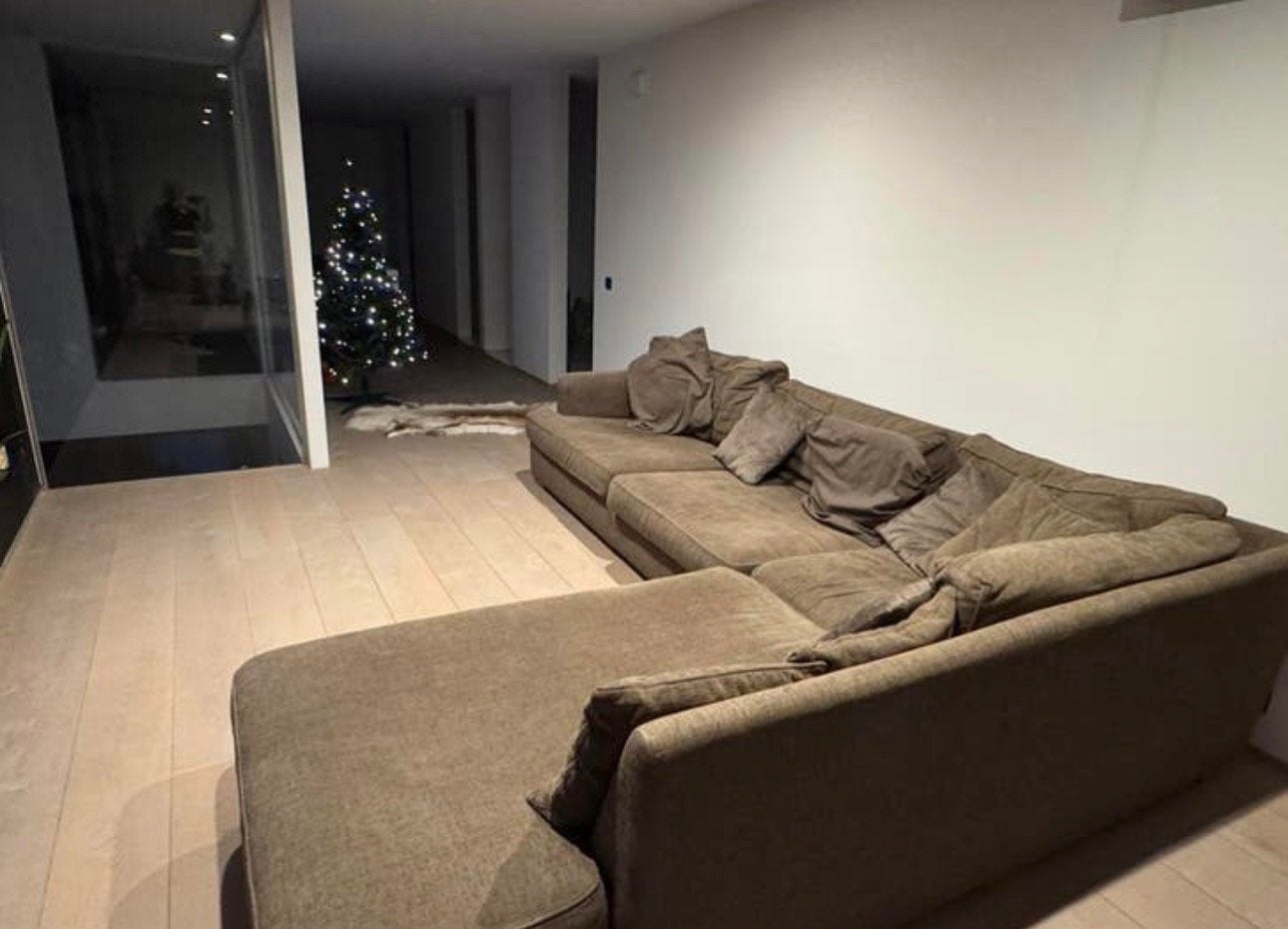 Grote zetel in L, Huis en Inrichting, Ophalen, Gebruikt