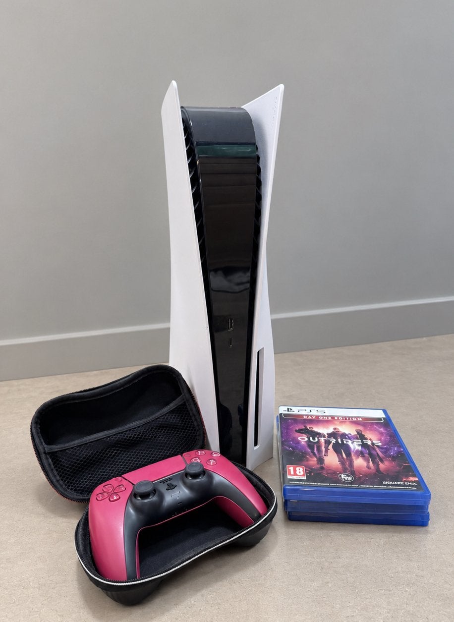 PS5 Disc + 1 Controller + 3 Games, Ophalen, Zo goed als nieuw