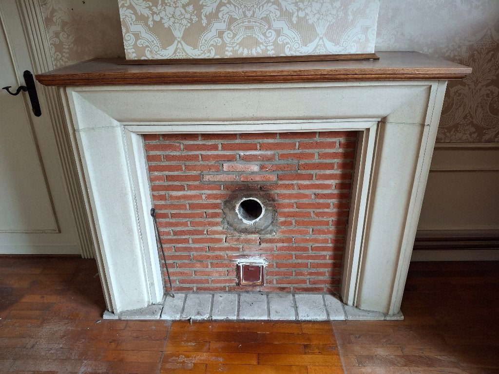 Schoorsteenmantel, Huis en Inrichting, Haarden, Ophalen, Gebruikt, Houthaard