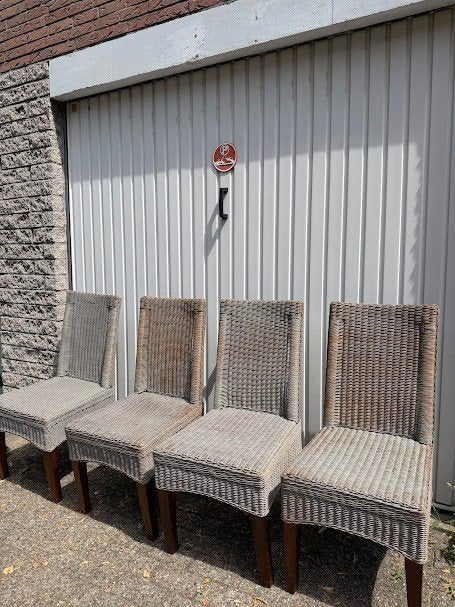 4 Tuinstoelen, Verzenden, Gebruikt