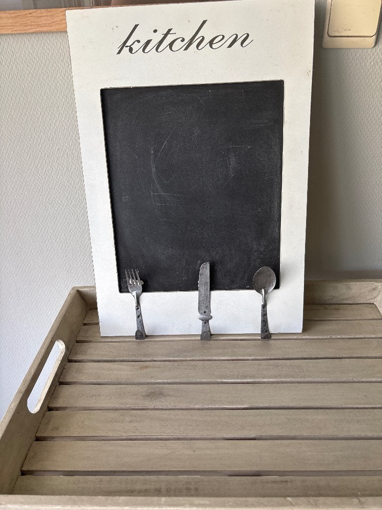 Keuken krijtbord, Ophalen, Krijtbord