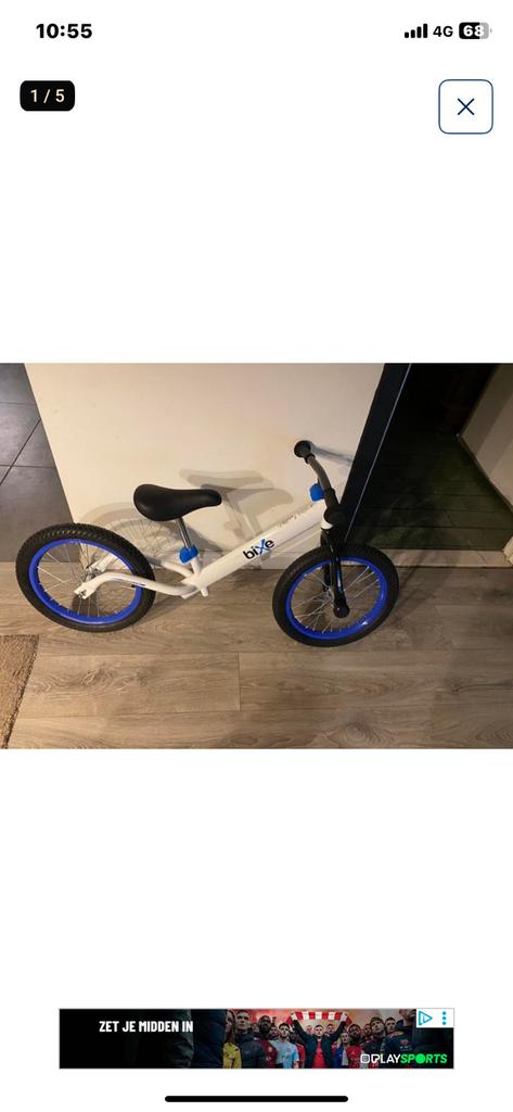 Nieuwe loopfiets, Ophalen, Nieuw