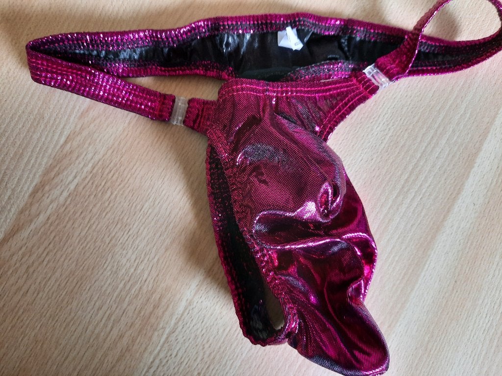 Paars kleurige blinkende string, Ophalen of Verzenden, Paars, Geen merk, Slip