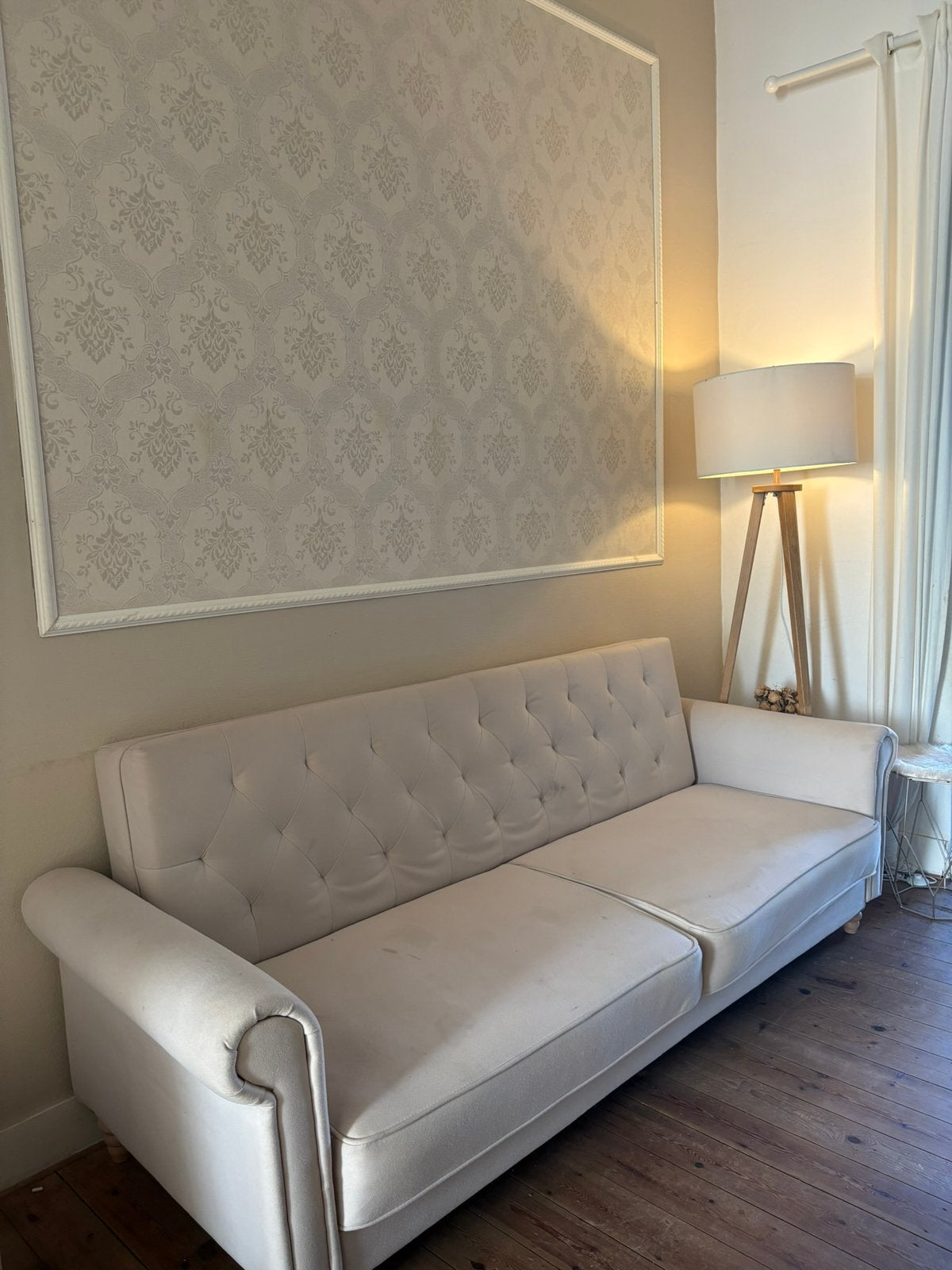 Canape lit beige « maison du monde », Maison & Meubles, Canapés | Sofas & Chaises Longues, Comme neuf, Enlèvement