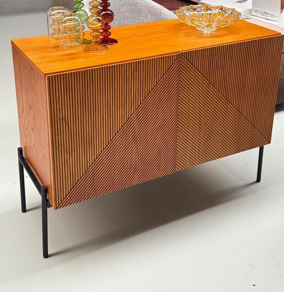 Buffet Vintage Placage Chêne Clair, Maison & Meubles, Armoires | Buffets, Neuf, 100 à 150 cm, 50 à 100 cm, 25 à 50 cm, Avec porte(s)