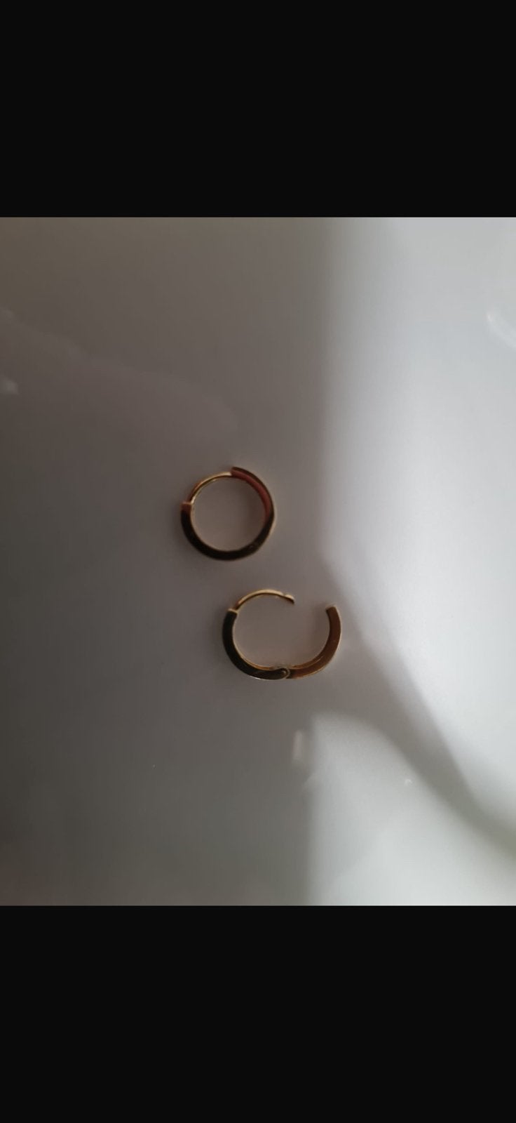 Gouden oorbellen 14k 585, Ophalen, Zo goed als nieuw