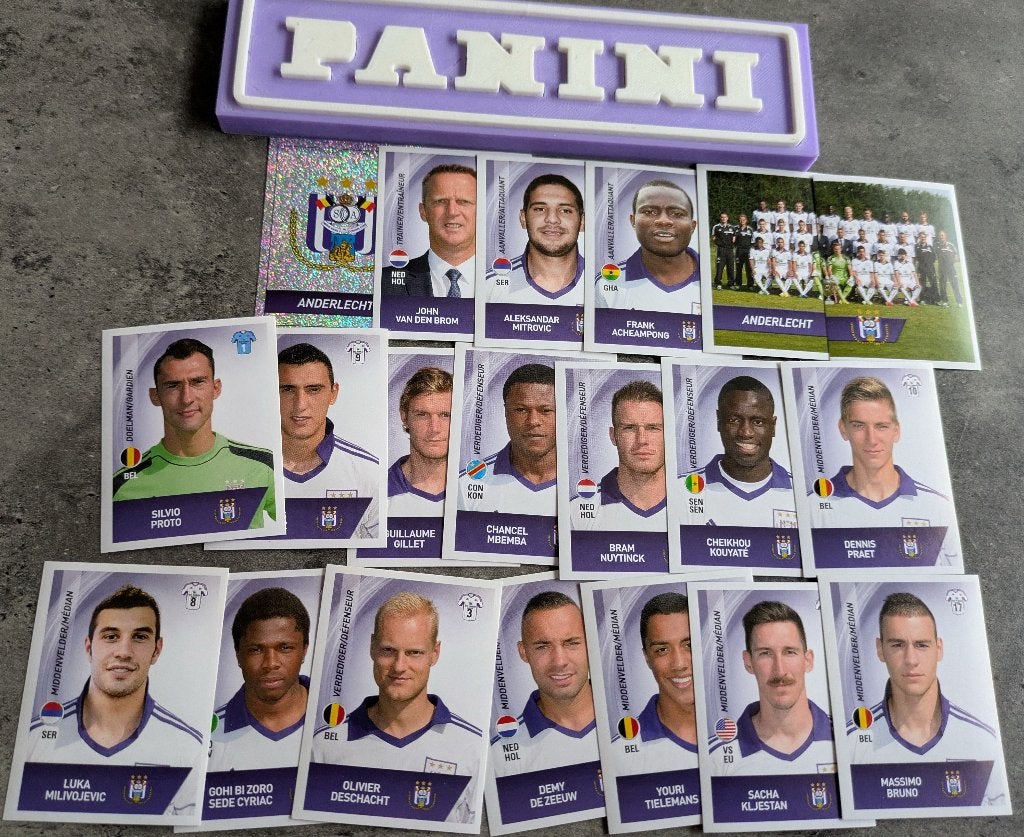 Panini FOOTBALL 2014 20 AUTOCOLLANTS ANDERLECHT SC FOOTBALL, Envoi, Neuf