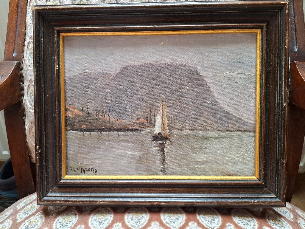 schilderij, Antiek en Kunst, Ophalen, Gesigneerd, Landschap, Doek