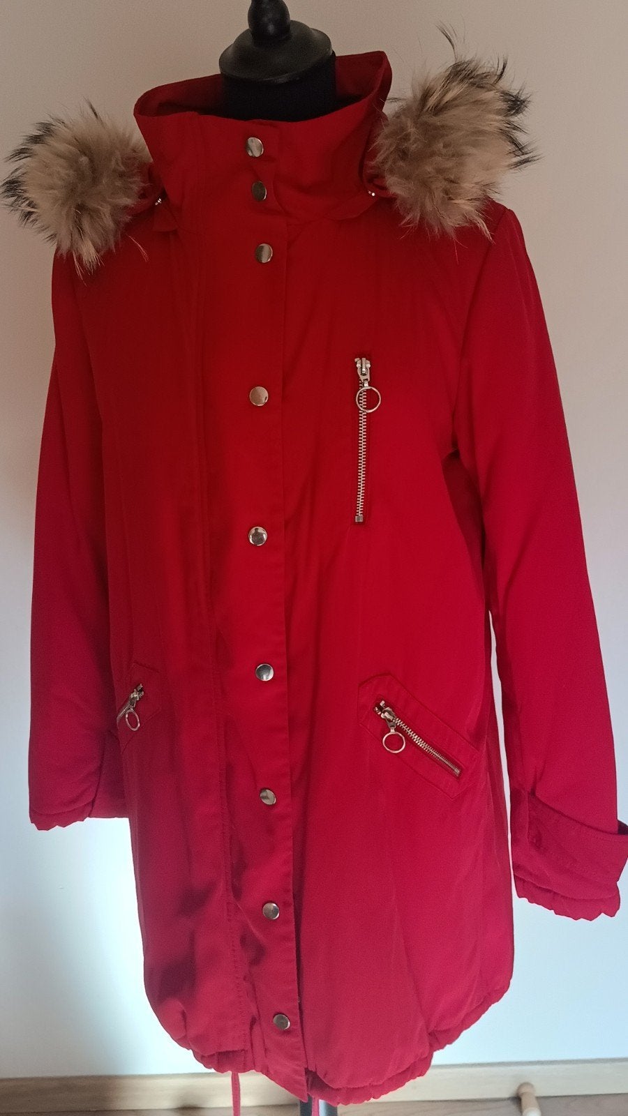 veste d'hiver Maje Rouge imperméable, Vêtements | Femmes, Rouge, Taille 38/40 (M), Enlèvement ou Envoi, Comme neuf
