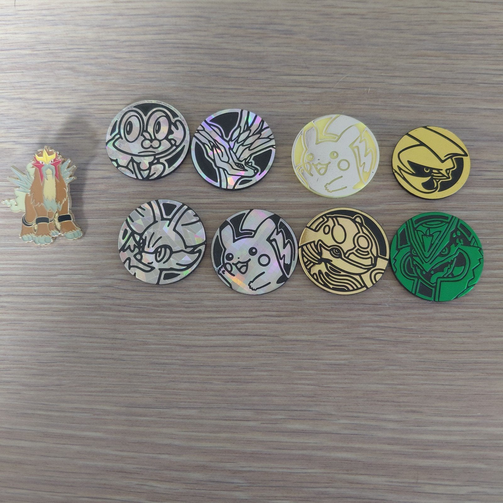 pokemon pin en jetons, Enlèvement