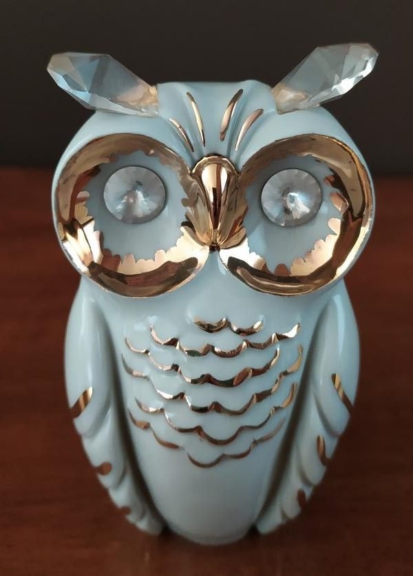 beeldje uil ( Limoges / Swarovski ), Verzamelen, Ophalen of Verzenden