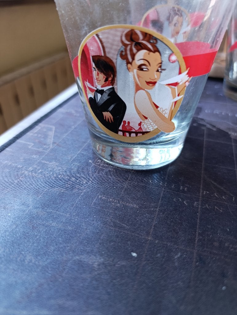 4 verres Rosso Antico, Antiquités & Art, Enlèvement ou Envoi