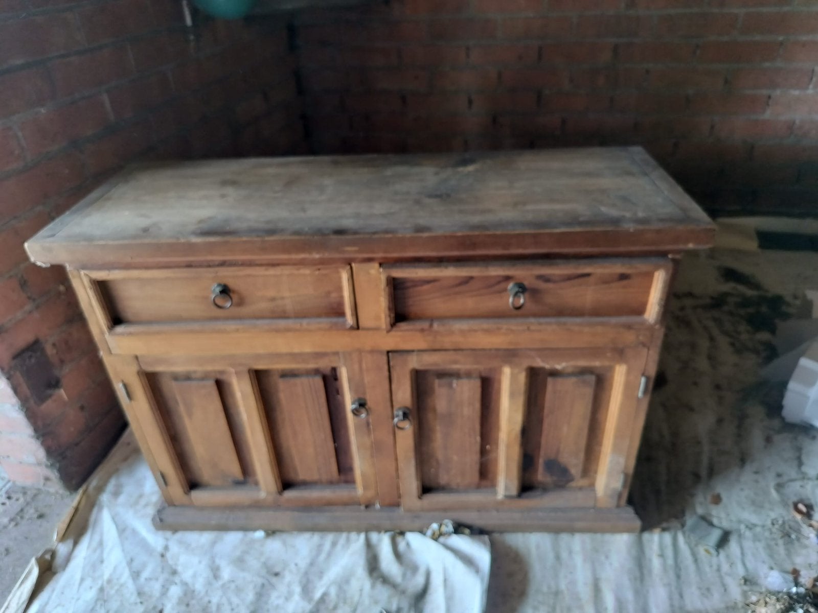 Houten kast, Ophalen, Gebruikt