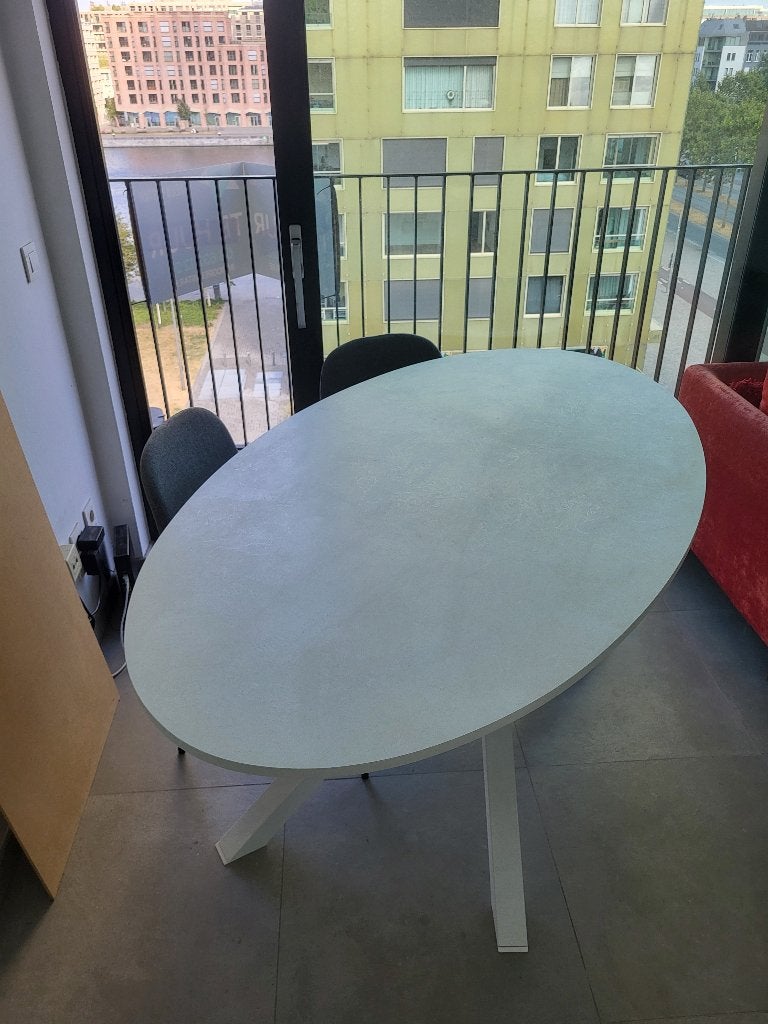 Tafel 180 x 100 cm, Quatre personnes, 150 à 200 cm, Wit, Comme neuf