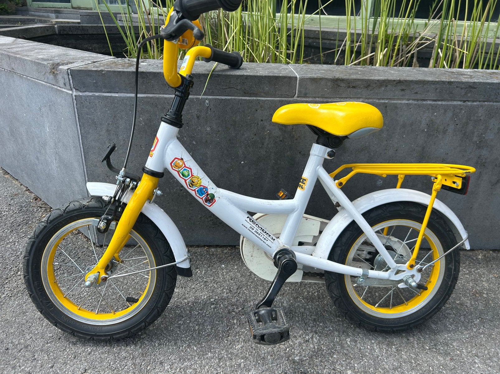 MAYA - fietstje wit/geel beschikbaar, Enlèvement, Utilisé, Frein sur jante