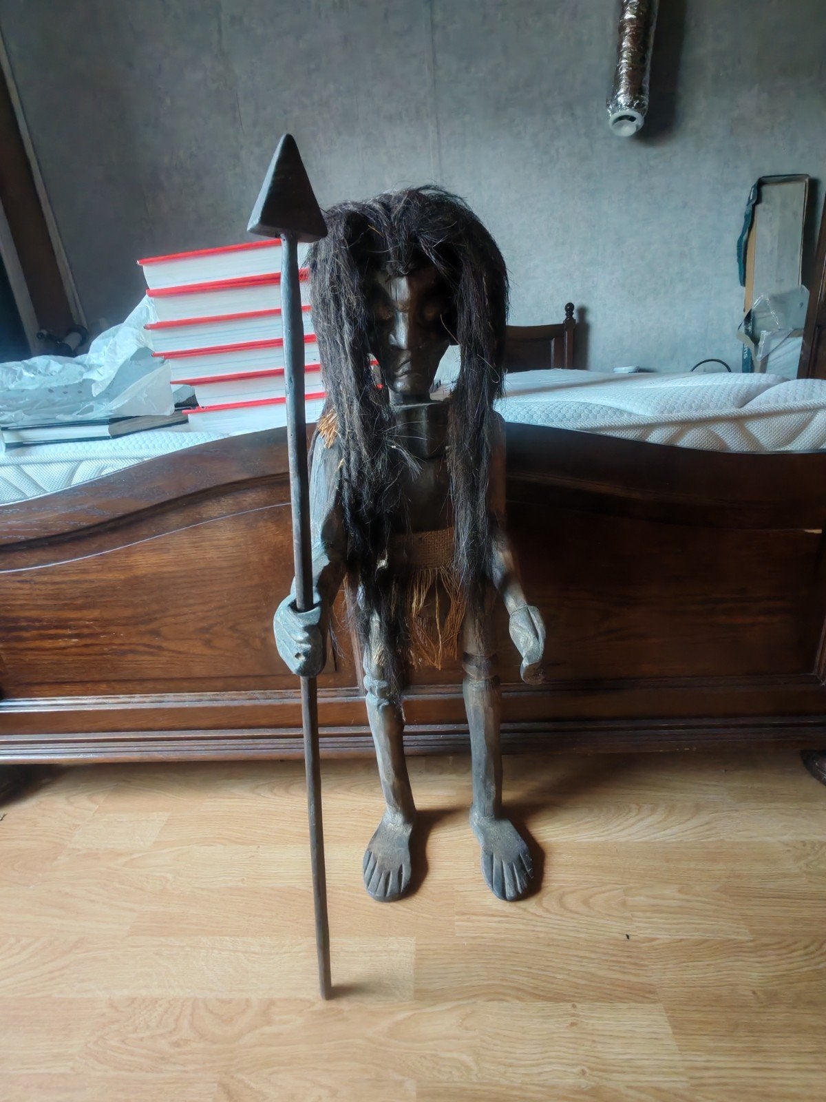 statue bois africaine tribale, Antiquités & Art, Art | Art non-occidental, Afrique, Brun, Bois, Enlèvement