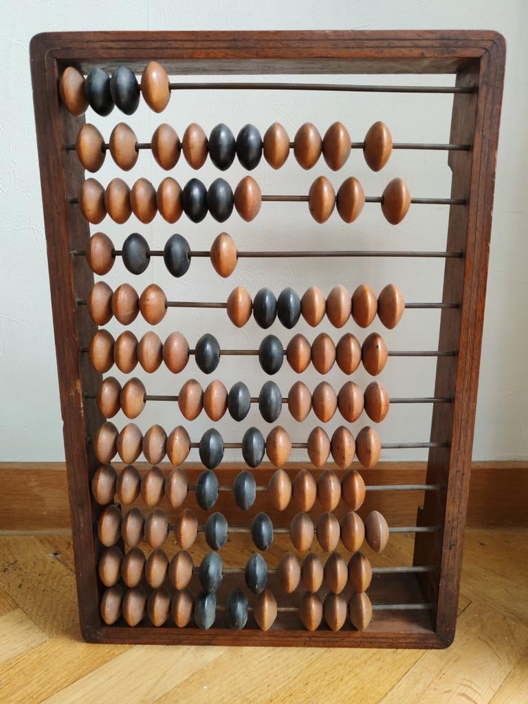 Boulier compteur en bois 40 x 26 cm, Enlèvement