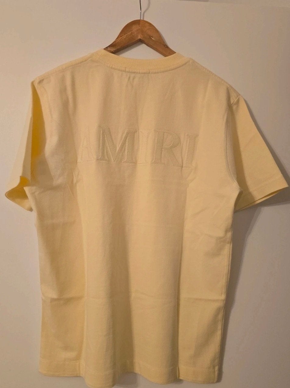 Amiri T-shirt, Kleding | Heren, AMIRI, Geel, Zo goed als nieuw, Verzenden