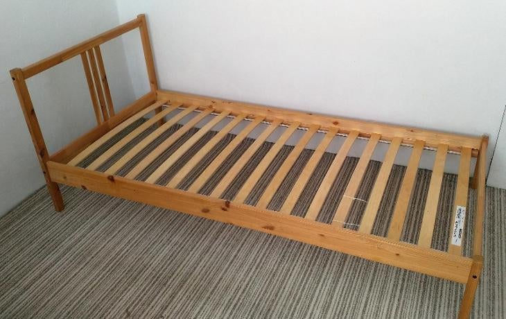 Lit en pin ikea Fjelsse - parfait état, 90 cm, Beige, Enlèvement, 200 cm