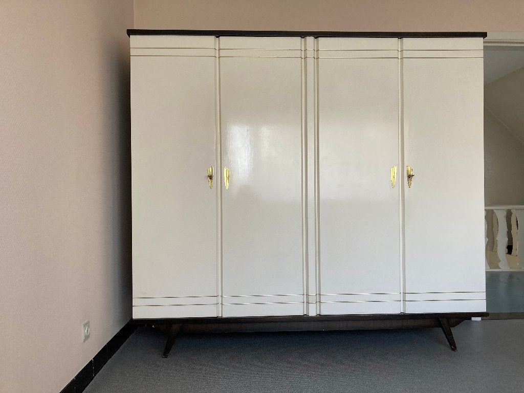 vintage slaapkamerkast en commode  uit 1959, Huis en Inrichting, Kasten | Ladekasten, Ophalen, Gebruikt, 1 of 2 laden, Mid-century, retro,