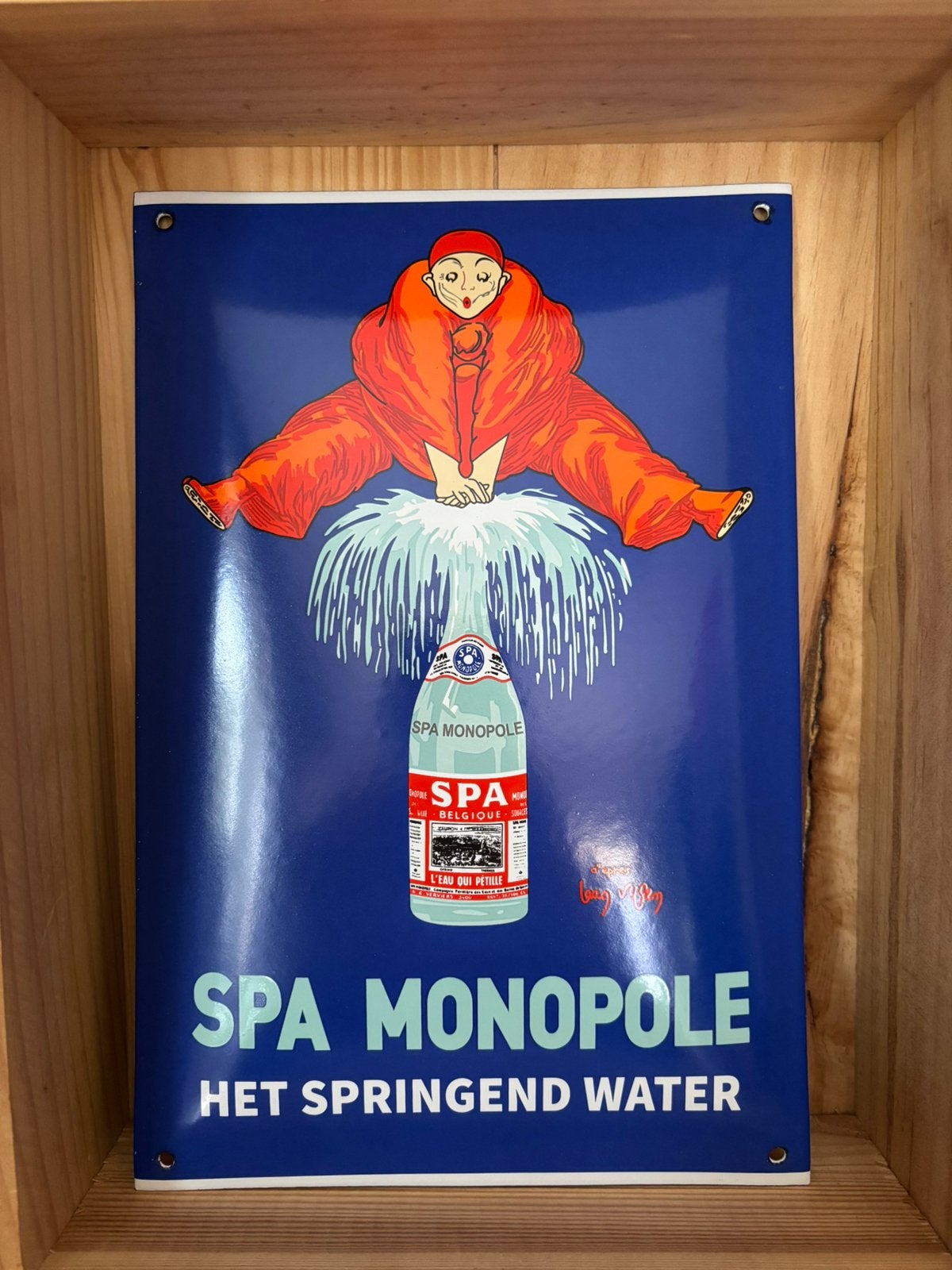 Plaque émaillée Spa monopole, Enlèvement ou Envoi, Comme neuf