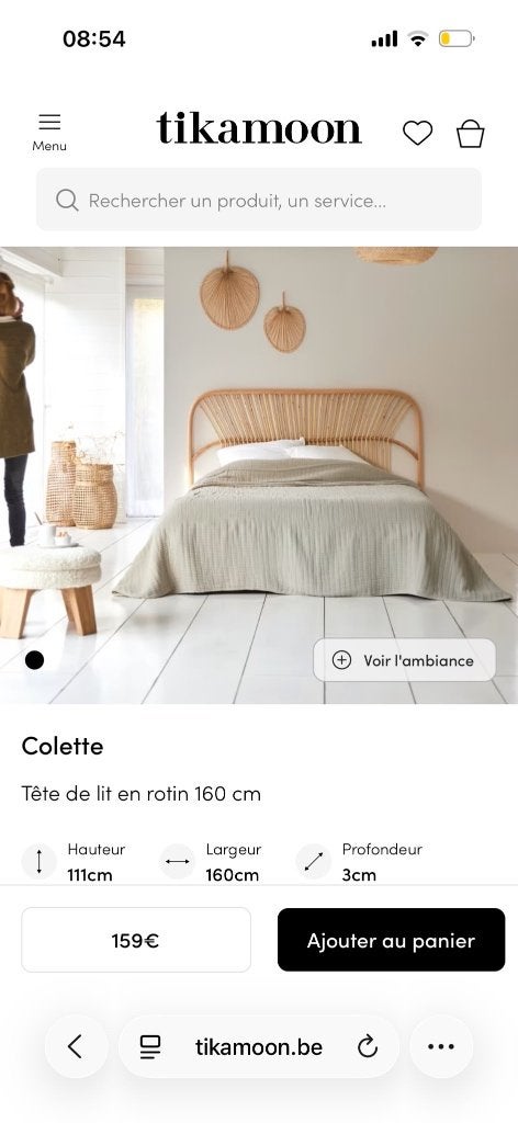 Tête de lit, Ophalen, Zo goed als nieuw, Tweepersoons