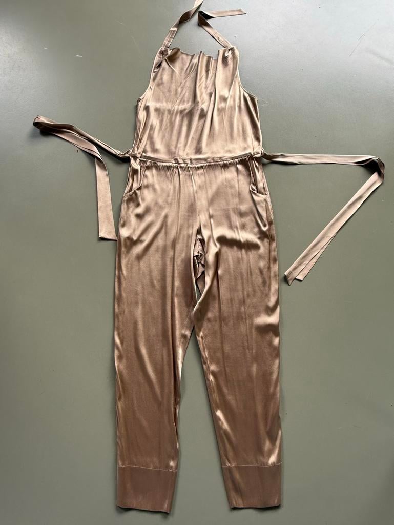 Weinig gedr zijden bronskl jumpsuit Diane von Furstenberg, Vêtements | Femmes, Combinaisons, Comme neuf, Taille 36 (S), Envoi