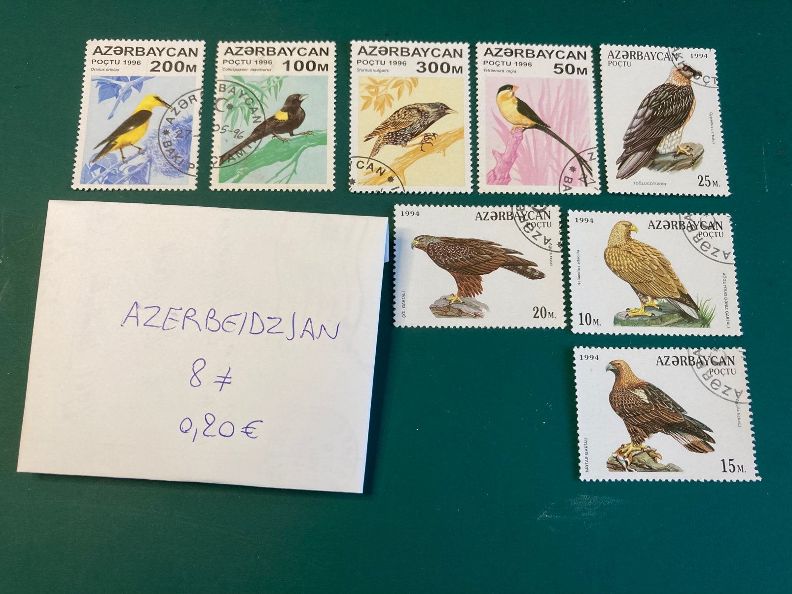 Lot postzegels Azerbeidzjan, Ophalen of Verzenden, Gestempeld
