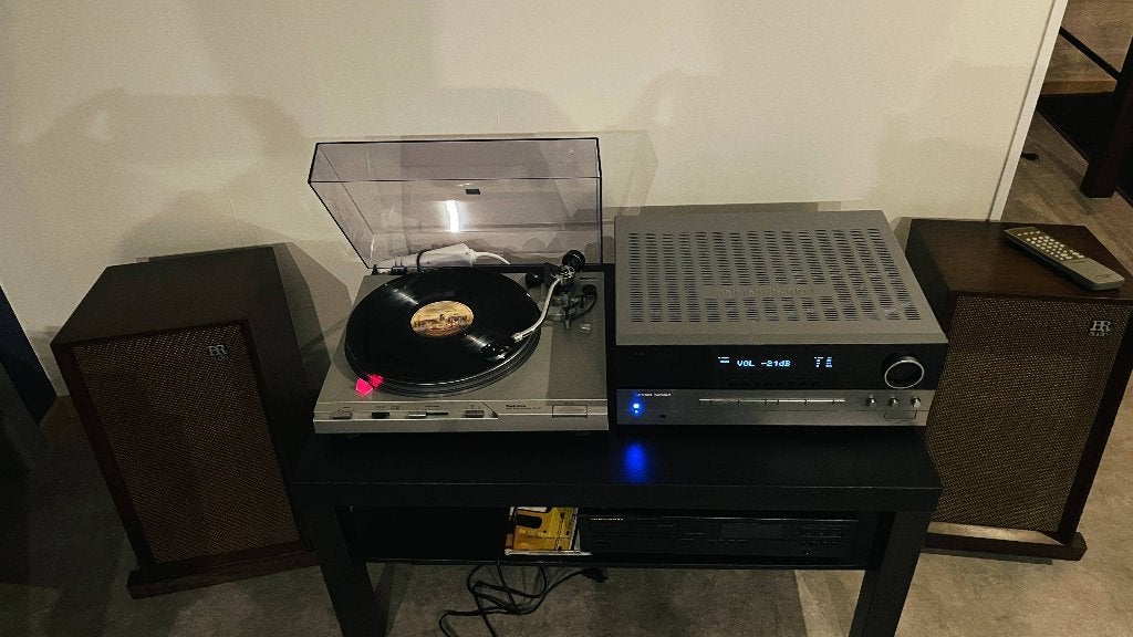 Prachtige stereoset met platendraaier & vintage luidsprekers, TV, Hi-fi & Vidéo, Enlèvement